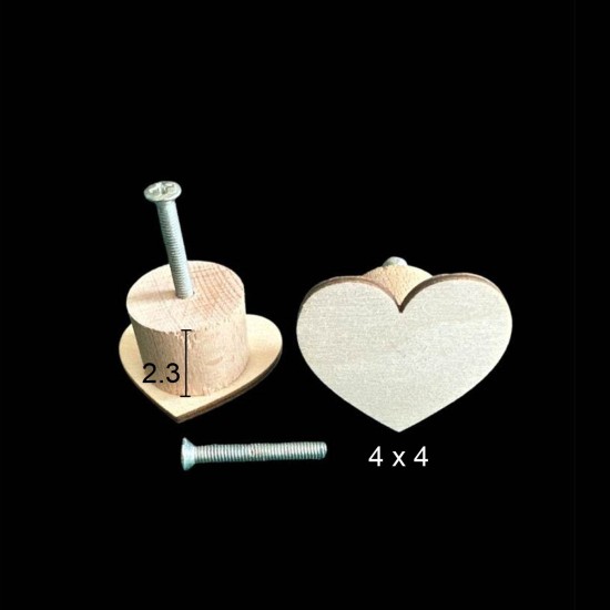 KLP18 Tekli Kulp Ahşap Boyanabilir Obje