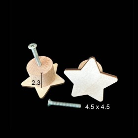 KLP26 Tekli Kulp Ahşap Boyanabilir Obje