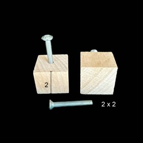 KLP28 Tekli Kulp Ahşap Boyanabilir Obje