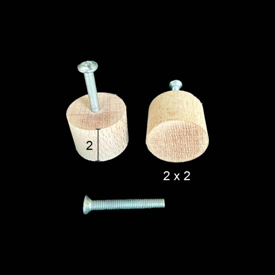 KLP30 Tekli Kulp Ahşap Boyanabilir Obje