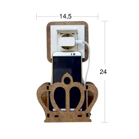 L250 Taç Şarjlık Ahşap Boyanabilir Obje