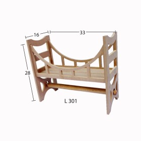 L301 Köprü Havluluk Ahşap Boyanabilir Obje