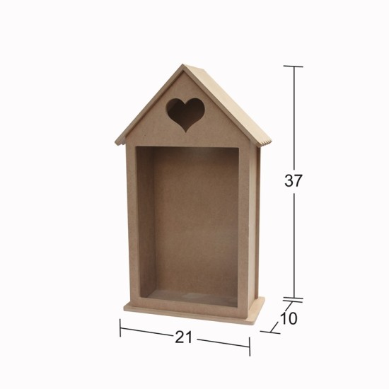 L348 Kalpli  Ev Bibloluk Ahşap Boyanabilir Obje