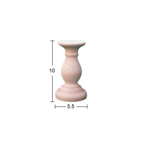 M24 10 cm Kaide Ahşap Boyanabilir Obje