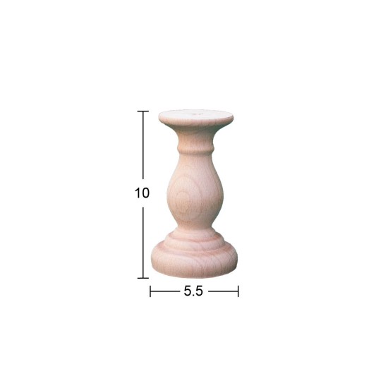 M24 10 cm Kaide Ahşap Boyanabilir Obje