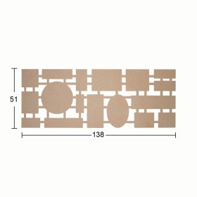 PA274 Pano (138x51) Ahşap Boyanabilir Obje