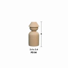 PD04 Peg Doll (8 cm) Ahşap Boyanabilir Obje