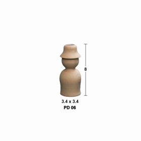 PD06 Peg Doll (8 cm) Ahşap Boyanabilir Obje