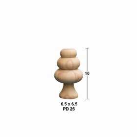 PD25 Ağaç 10 cm Ahşap Boyanabilir Obje