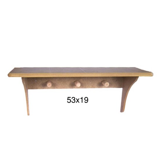 RA514 Küçük Pimli Raf Ahşap Boyanabilir Obje