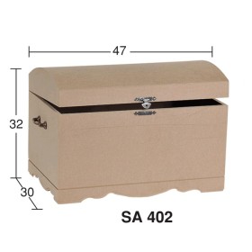 SA402 Küçük Bombe Sandık Ahşap Boyanabilir Obje