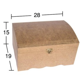 SA413 Bombe Sandık Ahşap Boyanabilir Obje