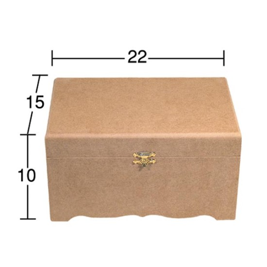 SA416 Düz Sandık Ahşap Boyanabilir Obje