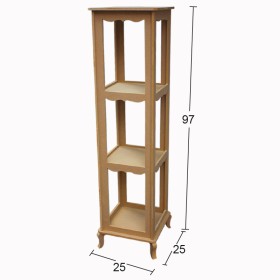 SM24 Büyük Ayaklı Çiçeklik Ahşap Boyanabilir Obje