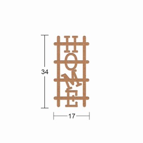 SN12 Home Ahşap Boyanabilir Obje