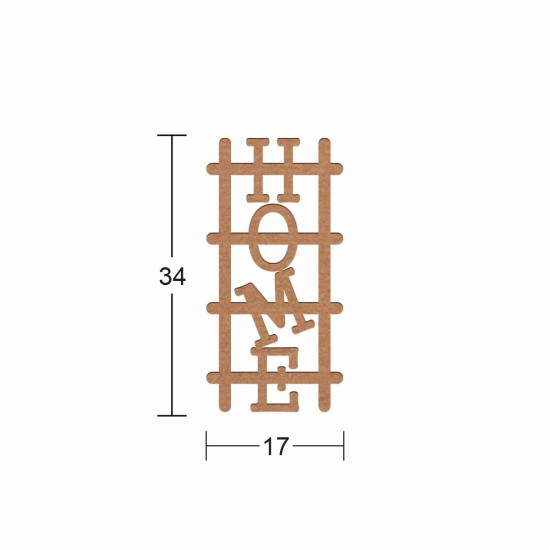 SN12 Home Ahşap Boyanabilir Obje