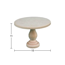 SN25 (K) Sunumluk Ahşap Boyanabilir Obje