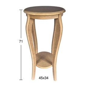 SP532 4 Ayaklı Oval Sehpa Ahşap Boyanabilir Obje