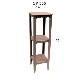 SP554 Kısa Çiçeklik Ahşap Boyanabilir Obje