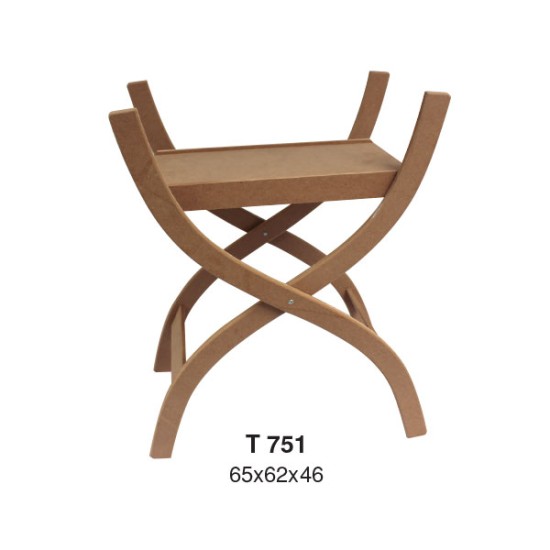 T751 S Ayak Ahşap Boyanabilir Obje