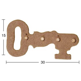 A029 Küçük Anahtar Anahtarlık Ahşap Boyanabilir Obje