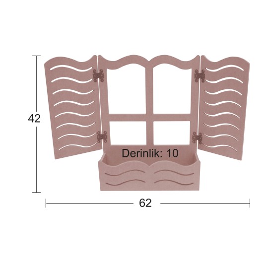 AY115 Ayna Çerçevesi Ahşap Boyanabilir Obje