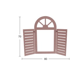 AY116 Alaçatı Ayna Çerçevesi Ahşap Boyanabilir Obje