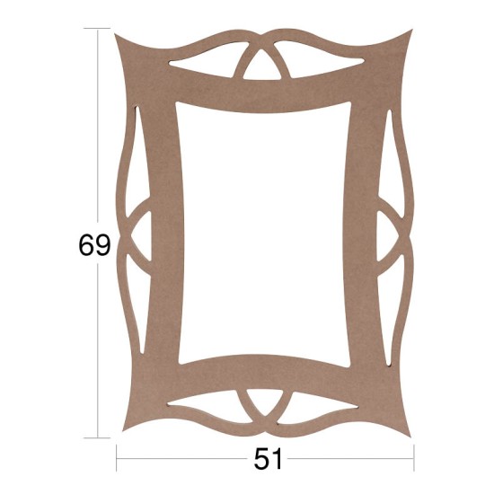 AY117 Ayna Çerçevesi Ahşap Boyanabilir Obje