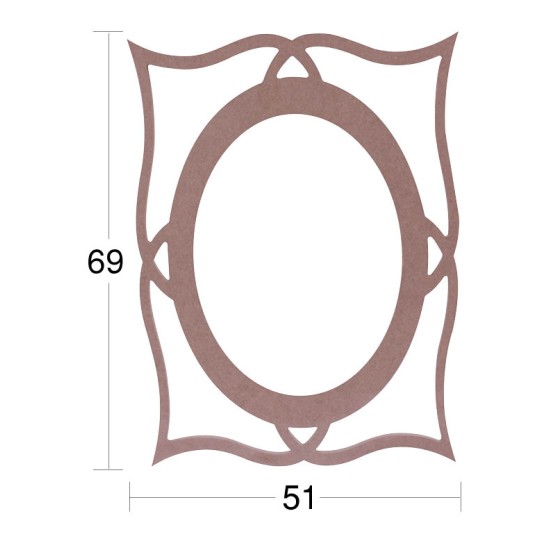 AY118 Ayna Çerçevesi Ahşap Boyanabilir Obje