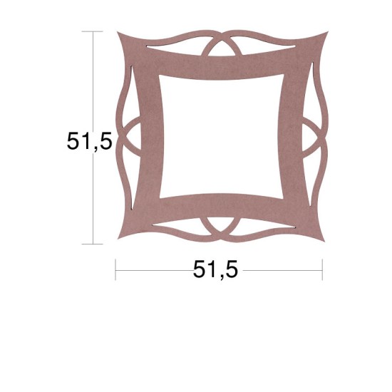AY119 Ayna Çerçevesi Ahşap Boyanabilir Obje