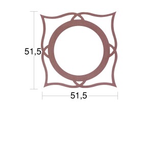 AY120 Ayna Çerçevesi Ahşap Boyanabilir Obje
