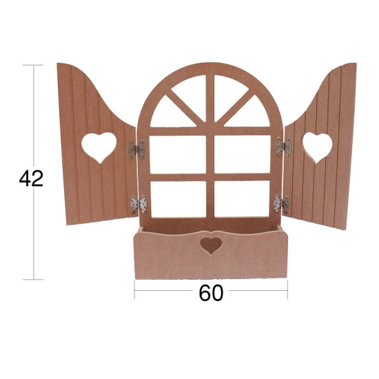 AY122 Ayna Çerçevesi Ahşap Boyanabilir Obje