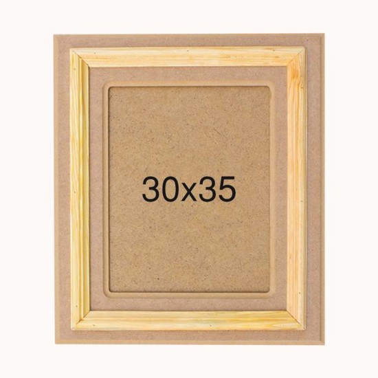 ÇER129 Büyük Çıtalı Resim Çerçevesi Ahşap Boyanabilir Obje