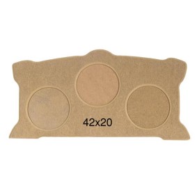 ÇER135 3 Lü Resim Çerçevesi Ahşap Boyanabilir Obje