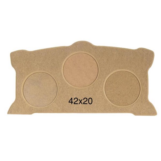 ÇER135 3 Lü Resim Çerçevesi Ahşap Boyanabilir Obje