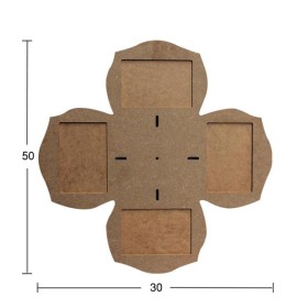 ÇER95 Çoklu Saatli Resim Çerçevesi Ahşap Boyanabilir Obje