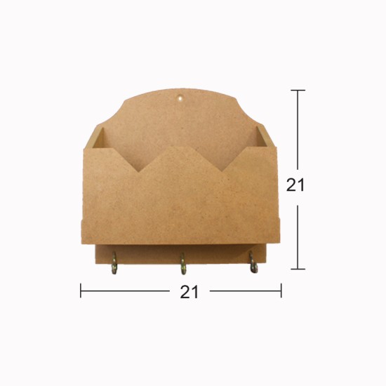 İB09 Zarf Anahtarlık Ahşap Boyanabilir Obje