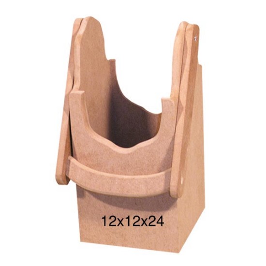 ŞRP140 Tekli Şaraplık Ahşap Boyanabilir Obje