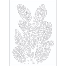 Yaprak Model Stencil 95x95cm - Model 1