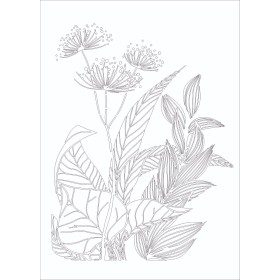 Yaprak Model Stencil 95x95cm - Model 2