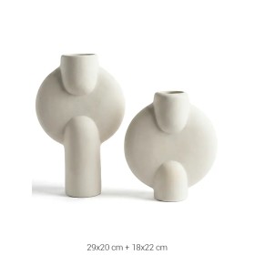 SR013 Ay Vazo Takım Ham Seramik Obje