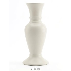 SR025 Düz Şamdan Ham Seramik Obje