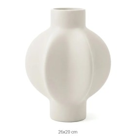 SR028 Küçük Altıgen Vazo Ham Seramik Obje