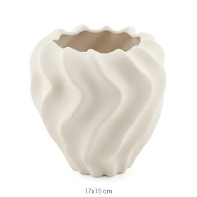 SR035 Fırfırlı Küçük Ham Seramik Obje