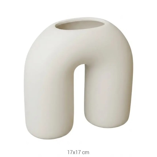 SR039 N Küçük Vazo Ham Seramik Obje