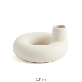 SR040 Simit Şamdan Ham Seramik Obje