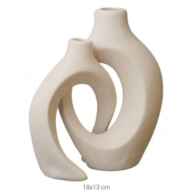 SR047 Sarmaşık Vazo Ham Seramik Obje