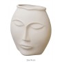 SR057 Yassı Yüz Vazo Ham Seramik Obje