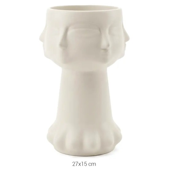 SR061 Adler Küçük Vazo Ham Seramik Obje