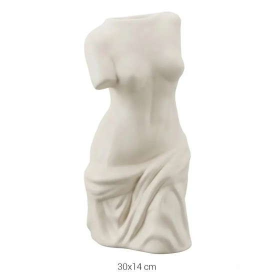 SR063 Kadın Büst Ham Seramik Obje